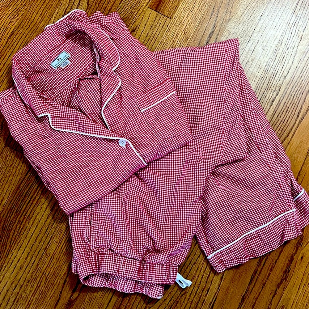 Petite Plume Red Gingham Flannel PJs